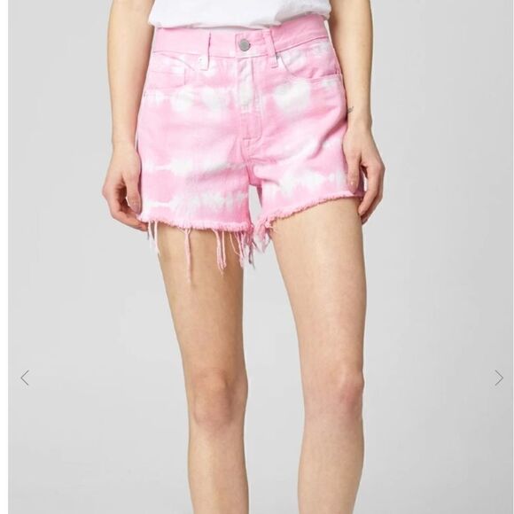 ANTHROPOLOGIE Blank NYC High Rise Tie Dye Shorts 28 NWT - Picture 3 of 12